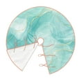 thumbnail image 3 of Bingfone Christmas Tree Skirt Mat Christmas Decoration Interior 48"-Blue Marble, 3 of 8