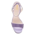 thumbnail image 3 of XYD Women Stylish Rhinestone Studs Platform Block High Heel Sandals Square Open Toe Ankle Buckle Strap Bridal Shoes Size 16 Purple, 3 of 4