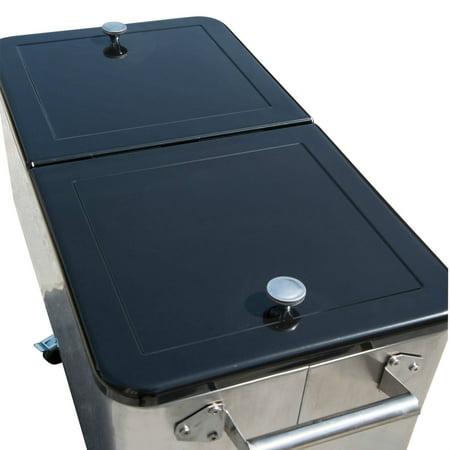 80qt Patio Portable Rolling Cooler Cart Ice Beer Chest ...