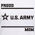 thumbnail image 3 of CafePress - Proud Army Mom Black T Shirt - Womens Cotton V-Neck T-shirt, 3 of 4