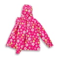 thumbnail image 5 of CPNG Girls Hooded Jacket Rainproof Windproof Windbreaker Coat with Colorful Print Fleece Lined Warmth Hiking Windbreaker, 5 of 7
