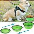 thumbnail image 3 of 2 Pack Portable Dog Bowl, Unbranded Foldable Pet Food & Water Collapsible Dish for Travel, Hiking, Camping (Yellow), 3 of 6