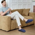 thumbnail image 2 of Ecetana Men's Slippers Slip On Memory Foam House Slippers Comfy Warm Winter Home Shoes, 2 of 7
