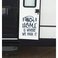 thumbnail image 3 of Home is Where We Park It Camper Vinyl Art Decals Wall Sticker RV Décor 17x23-Inch Deep Blue, 3 of 4