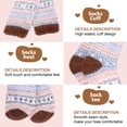 thumbnail image 6 of 5 Pairs Fuzzy Socks For Women Soft Cozy Fluffy Casual Thick Plush Comfy Sleep  Warm Winter Socks Gifts for Women, 6 of 6