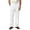 White, variant on Fengqque Men's Solid Color Loose Straight-Leg Casual Pleated Dress Pants with Pockets White XL