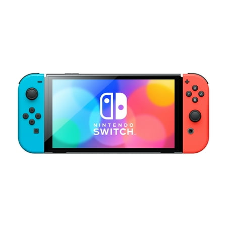 Nintendo Switch – OLED Model + Super Mario Bros. Wonder Bundle - Red and Blue