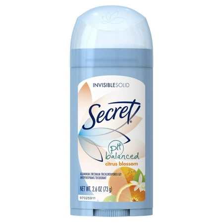 Secret Invisible Solid Antiperspirant & Deodorant, Citrus 