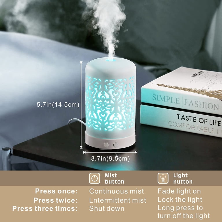 VONGEM Essential Oil Diffuser, 100 ml, 7-Color Night Light photo 5