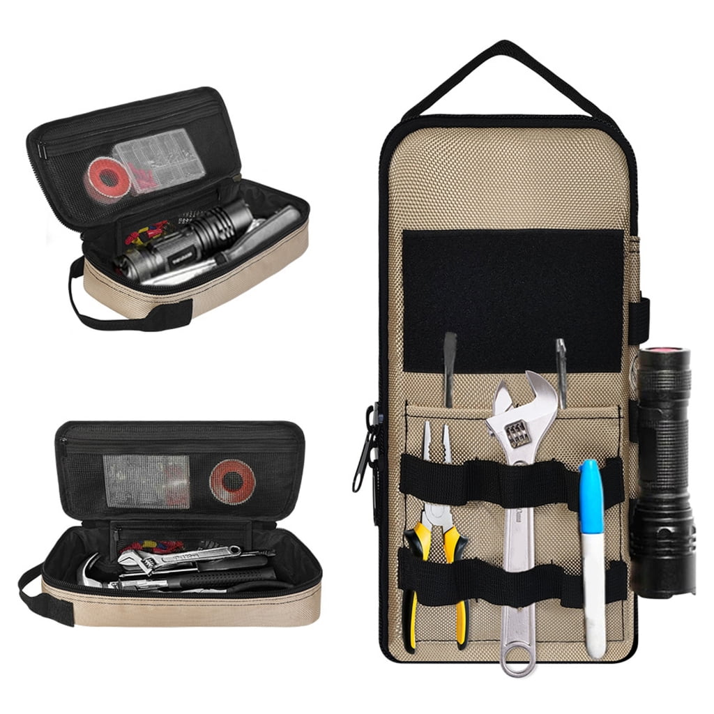 Portable Heavy Duty Tool Bag Pouch Organizer Case Garden Storage Bag for Motorcycle Road Bike with Easy Carry Handle