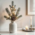 thumbnail image 5 of Artificial Pine Branches for Christmas,Christmas Tree Twig Picks,Twigs Branches Decorative Bead Sticks for Christmas Tree Decorations Wreath Vase Holiday Decor,1 Pack, 5 of 6