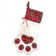 thumbnail image 5 of Juego de 2 artículos de decoración navideña MACHAO Calcetines navideños a cuadros con patas de perro, 5 of 5