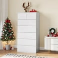 thumbnail image 5 of Homfa 7 Drawer White Dresser, Modern Chest of Drawers Storage Cabinet for Bedroom Living Room, 5 of 10