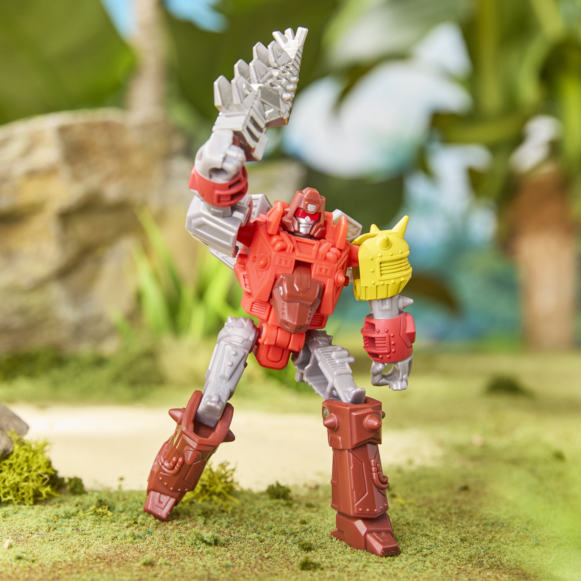 Transformers CYBERWORLD, figurine Cyber Changers Dinobot Snarl