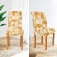 thumbnail image 3 of Yayeee 2 Pack Dining Chair Covers Stretch Parson Chairs Slipcovers Seat Protector, Geometric Circles, 3 of 6