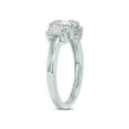 thumbnail image 2 of SZUL Women's 1/2 CTW Three Stone Emerald Cut Lab Grown Diamond Ring in 14K White Gold, 2 of 5