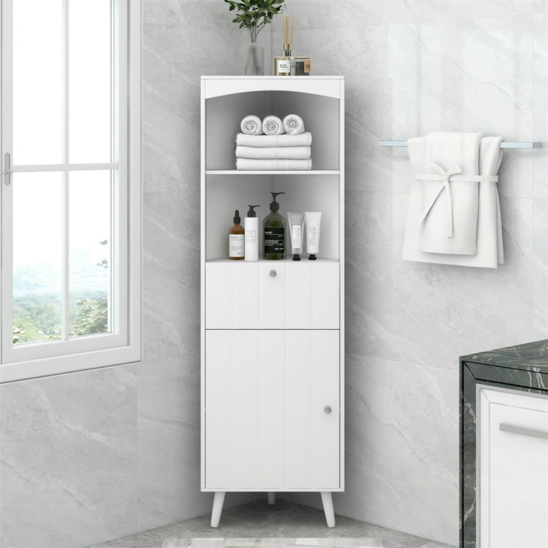 Elegant corner bathroom cabinet by reasonable prices