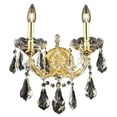 thumbnail image 1 of Elegant Lighting Maria Theresa Transitional 2 Light E12 Gold Wall Sconce, 1 of 1