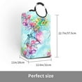 thumbnail image 3 of KLL Dragonfly Floral Laundry Hamper,Large Canvas Fabric Lightweight Storage Basket Toy Organizer Dirty Clothes Collapsible Waterproof, 3 of 6