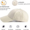 thumbnail image 2 of Gorra de béisbol Gorra deportiva clásica ajustable de 6 paneles para hombres y mujeres Se adapta a la circunferencia de la cabeza 59-61 cm, 2 of 4