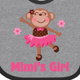thumbnail image 4 of Inktastic Mimi's Girl Monkey Girls Baby Bib, 4 of 4