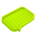 thumbnail image 2 of Jabonera De Silicona Antideslizante, Bandeja De Jabón De Drenaje Rápido, Jabonera Suave Y Fácil De Limpiar Para El Hogar, Baño, Ducha, Almacenamiento De Jabón Vogacara HA026989-02, 2 of 6