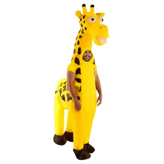 Morph Giant Giraffe Inflatalbe Halloween Costume For Unisex Yellow One Size