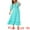 Lake Green, variant on DARING DIVA Plus Size Bell Sleeve Ruffled Hem Boho A Line Long Dress 1X Hot Pink