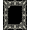 Black, Pattern 2, variant on ODIKA 4'x6' Machine Washable Non-Slip Area Rug, Artistic Botanical Damask Symmetrical Ornate Luxury High Traffic Rug, Black, 461902