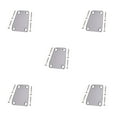 thumbnail image 3 of QualitChoice Electric Guitar Neck Plate Solid Color Replace Component Metal Guitars Board Music Instrument Accessory with Screws Silver 5Set, 3 of 6