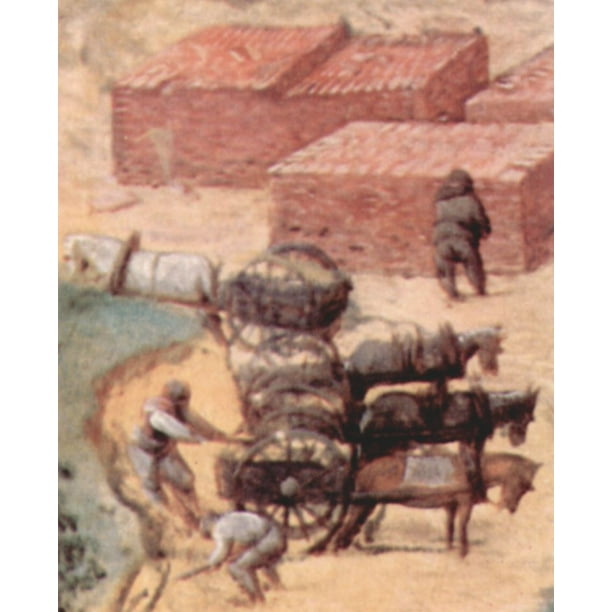 Laminated Poster Bruegel D A Pieter Tower Of Babel Detail 7 Poster Print X 30 Walmart Com Walmart Com