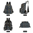 thumbnail image 4 of FORMRS Mini Backpack Purse for Women Quilted Travel Daypack Casual Shoulder Bag, Blue Sun Moon Pattern, 4 of 7