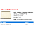 thumbnail image 2 of Cabin Air Filter - Compatible with 2003 - 2009 GX470 4.7L V8 2004 2005 2006 2007 2008, 2 of 2