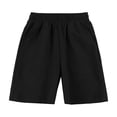 thumbnail image 6 of LJEFF Boys Cotton Athletic Shorts, Pockets Baggy Quick Dry Elastic Waist Summer Casual Shorts Black Size 6 Yres, 6 of 7