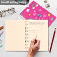 thumbnail image 5 of Haosy Cloud Star Flower Rainbow Butterfly Notebooks 2 Pcs 1-subject Journal 60 Sheets A5 College Ruled Paper Detachable Ring 8.3"x5.7", 5 of 8