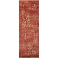 thumbnail image 3 of Nourison Somerset Modern Botanical Flame 2'3" x 8' Area Rug, (8' Runner), 3 of 6