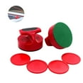 thumbnail image 3 of Air Hockey Puck Paddle Kit Ball Paddles Professional Indoor Sport Red Color Pusher Set Handles Sports Accessory, 3 of 9