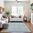 thumbnail image 6 of Addison Rugs Mayfield Premium Machine Washable Transitional Stripes Teal Rectangle Rug, 3' x 5', 6 of 6