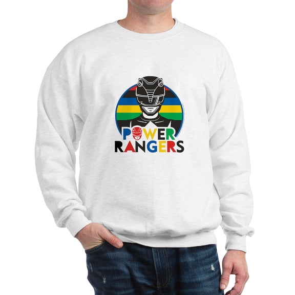 CafePress - Power Rangers Black Rang - Crew Neck Sweatshirt