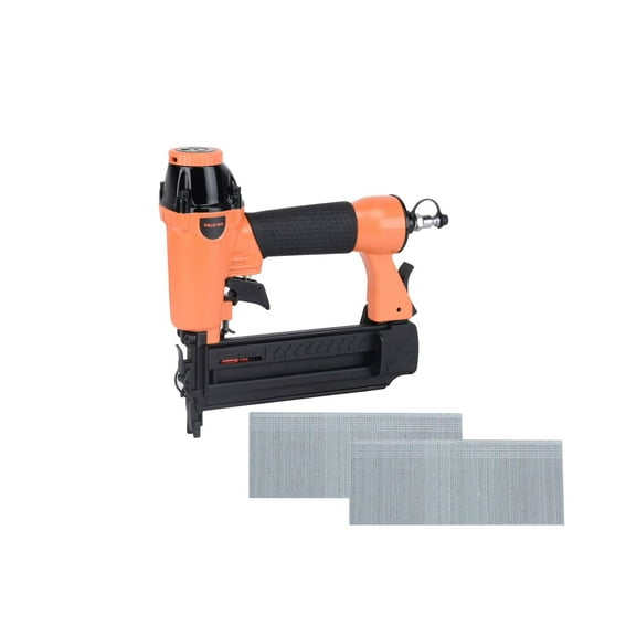 Valu-Air F50Q 18 Gauge Pneumatic Brad Nailer 3/8” to 2” for Cabinet, Trim, Baseboard, Chair Rail, and Finish Work (Needs An Air Compressor)