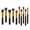 Black, variant on 10-Piece Makeup Brush Set Complete Eye Face Cosmetic Application Tools Kit 10PCS