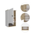 thumbnail image 6 of We Have Furniture Medicine Cabinet Porto, Two Internal Shelves, Light Oak / White Finish, 6 of 6