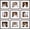 Brown, variant on 4x6 Picture Frame Set of 9, Display Pictures 3.5x5 with Mat or 4x6 without Mat, Multi Collage Gallery Square Photo Frames for Wall or Tabletop, Black