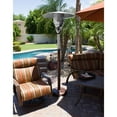 Hiland NG-HB 41,000 BTU Freestanding Natural Gas Patio Heater, Hammered ...