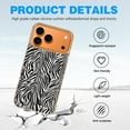 thumbnail image 4 of Case For Apple iPhone Air / 17 Pro / 17 Pro Max Series Case, Slim Thin Transparent Flexible Clear TPU Shockproof Phone Case For iPhone 17 Series, Zebra Pattern, 4 of 6