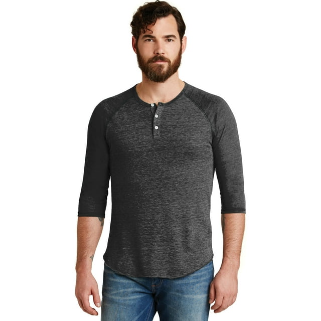 Jersey ecol?gico alternativo ™ Henley ragl?n de manga 3/4. AA1989 Ropa alternativa 1123862