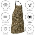 thumbnail image 6 of Bingfone Leopard Print Apron Gifts For Men, Women Professional Grade Chef Apron for Kitchen,BBQ & Grill, 6 of 8
