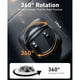 thumbnail image 4 of Soporte ajustable para teléfono móvil para salpicadero: diseño con resorte, giratorio en 360°, compatible con iPhone/Samsung y otros dispositivos Android, 4 of 7