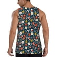 thumbnail image 3 of Fotbe Holiday Christmas Cookies Pattern Men's Quick Dry Workout Tank Top Gym Muscle Tee Fitness Bodybuilding Sleeveless T Shirt Breathable Workout Shirt-Medium, 3 of 9