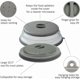 thumbnail image 4 of Tapa para microondas plegable Tourvee, libre de BPA, de silicona, gris, 4 of 8